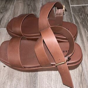 Torrid Chocolate Brown Platform Sandals